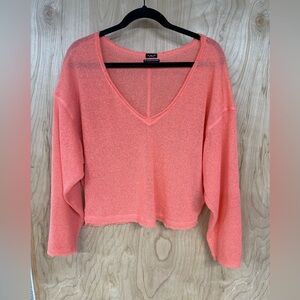 Urban Outfitters Coral Knit Top